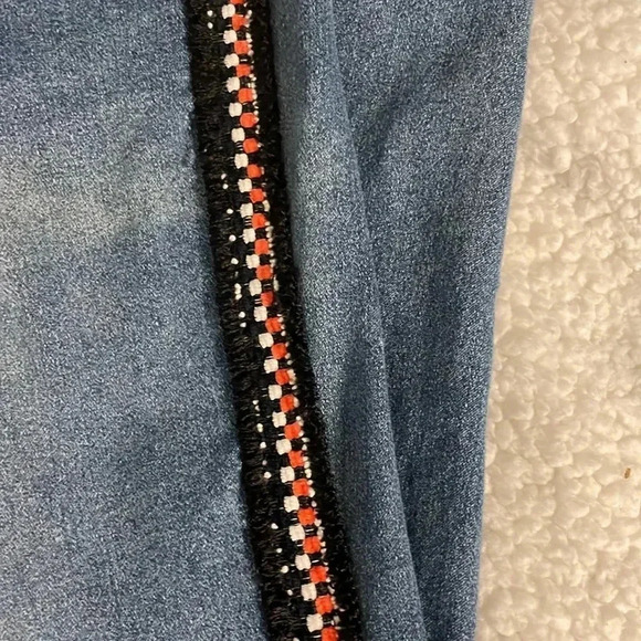 DG 2 by Diane Gilman jeans with striped side size 14 - Picture 6 of 10